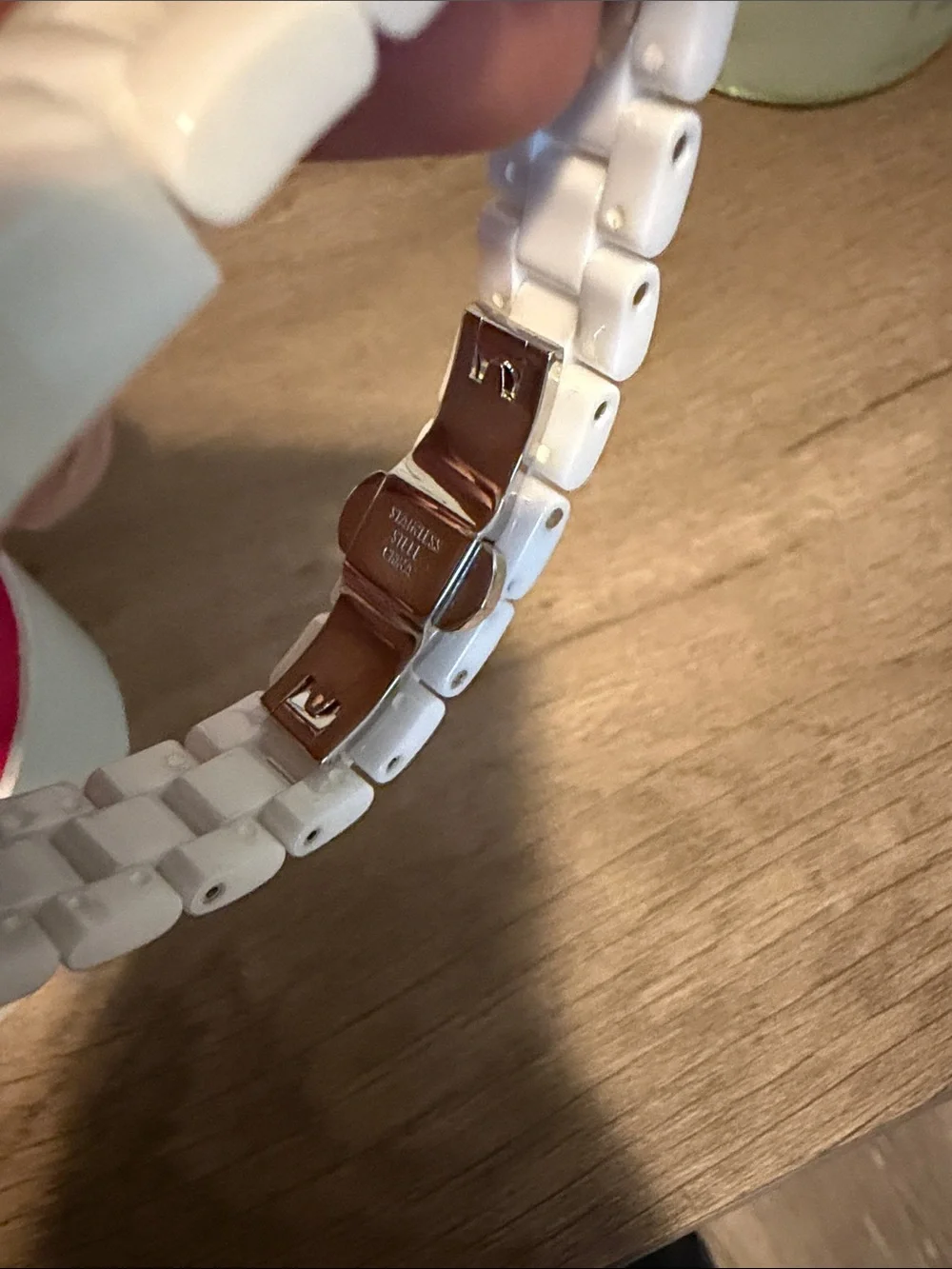 Isaac Mizrahi White Ceramic Women's Watch